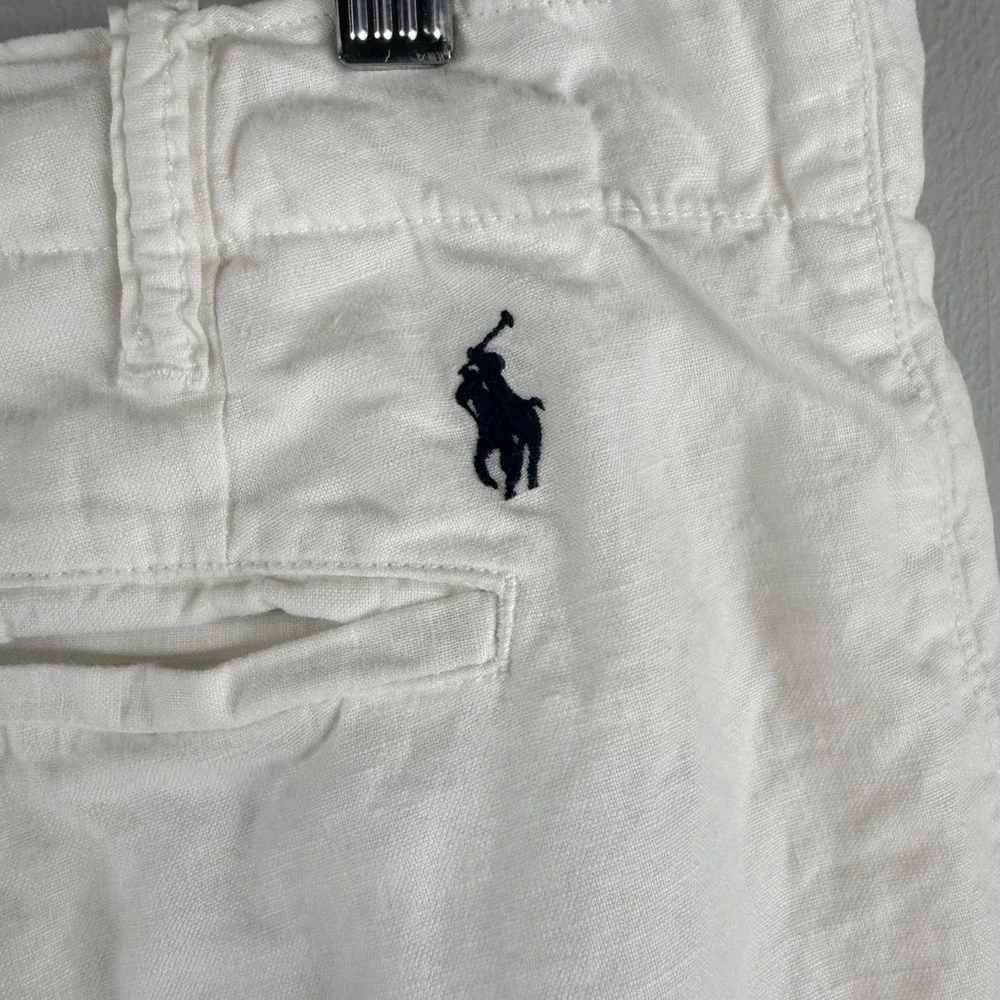 Polo Ralph Lauren Mens Linen Blend Shorts 36 Classic Fit Old Money Yacht Club